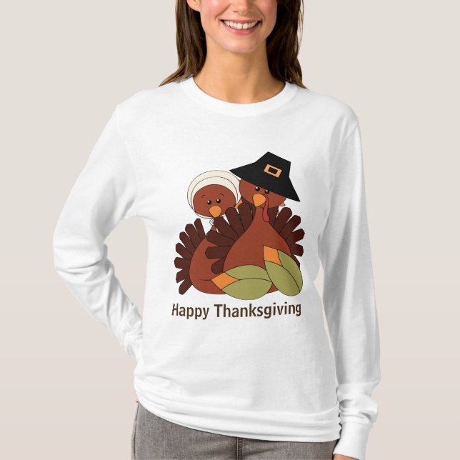 Dinde de Thanksgiving T-shirt Femme de vacances (Devant)
