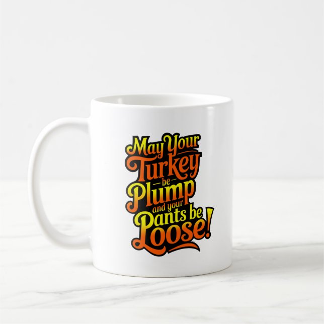 Dinde dodue, Dinde diva de dessin animé, Mug (Gauche)