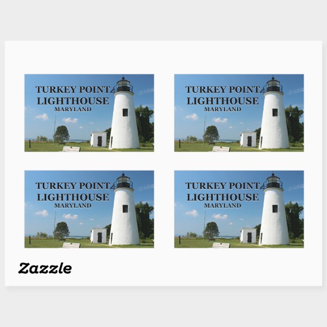 Dinde Point Lighthouse, Stickers Maryland (Feuille)