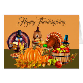 Dindes et générosité de thanksgiving d'ours