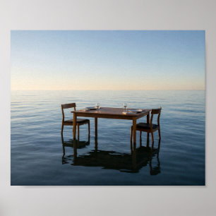 Dîner au bord de nulle part Affiche