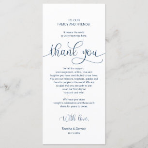 Dîner Cadre Merci, Cartes Bleues Marine