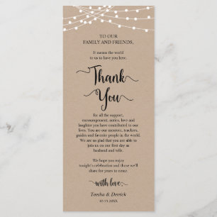 Dîner Cadre Merci, Cartes Russes Kraft