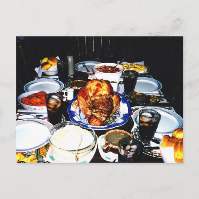 Dîner d'action de grâces, Carte postale (Devant)