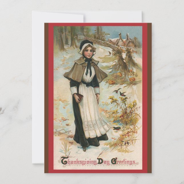 Dîner d'action de grâces Invitation (Devant)