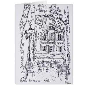 Dîner dans une place Aix en Provence, France