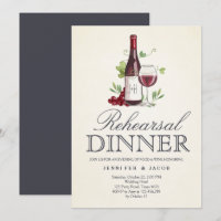 Dîner de dégustation de vin Invitation Pays