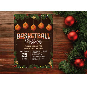 Dîner de fête de basket-ball Invitation