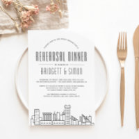 Dîner de répétition Baltimore | Invitation Skyline
