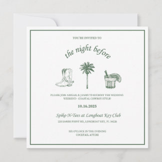 Dîner de répétition Coastal Cowboy Invitations