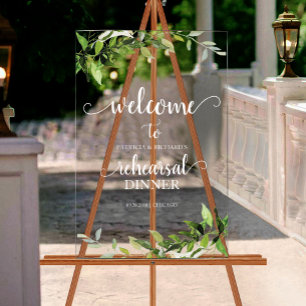 Dîner de répétition de la verdure Bienvenue