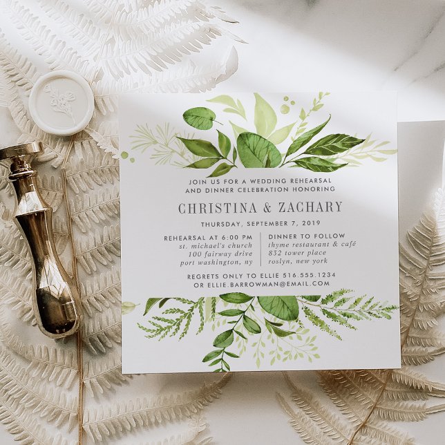 Dîner de répétition de prairie sauvage Invitation  (Créateur téléchargé)