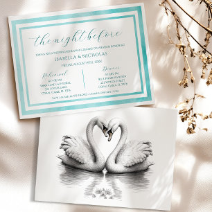 Dîner de répétition de Swan Lake Invitation   Scri