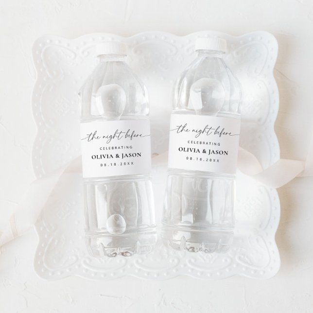 Dîner de répétition Étiquette bouteille, La nuit a (Créateur téléchargé)