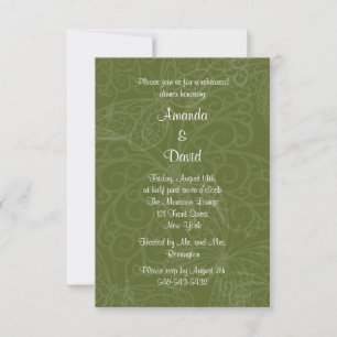 Dîner de répétition Filigree Butterfly Invitation