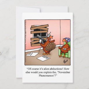 Dîner d'Humours de Thanksgiving Invitations