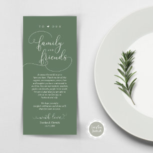 Dîner Élégant Moderne Cadre Carte de remerciements