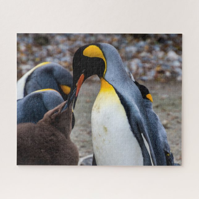 Dîner en pingouin en famille, Jigsaw Puzzle (Horizontal)