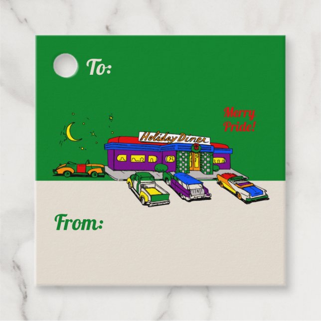 Diner Geschenkanhänger (Vorderseite)