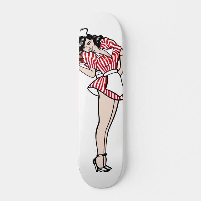 Diner Girl Skateboard (Vorne)