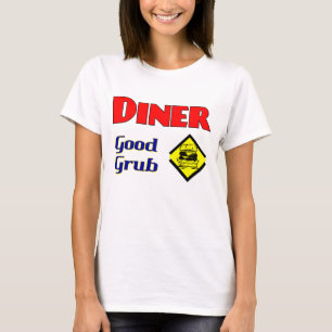 Diner Good Grub Hamburger Restaurant Art T-Shirt