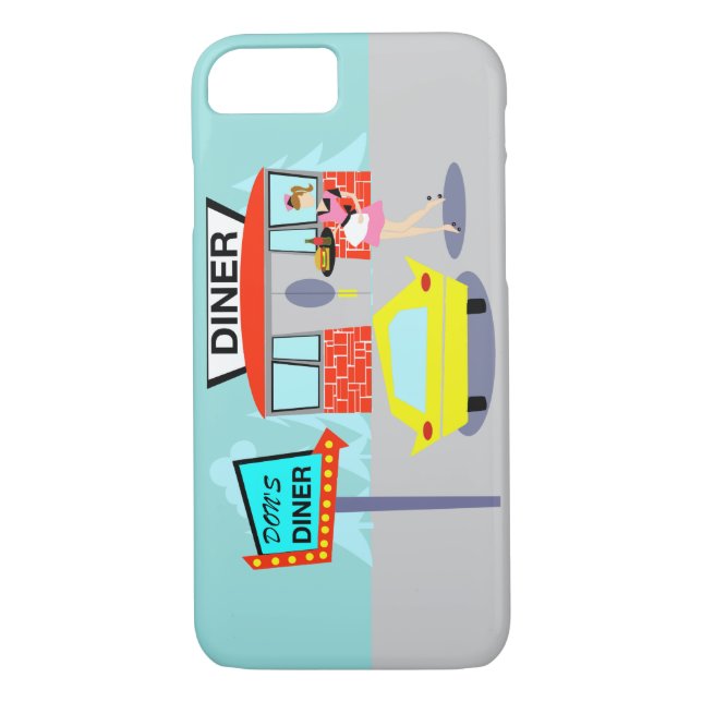 Diner iPhone 7 Coque des années 1950 (Dos)