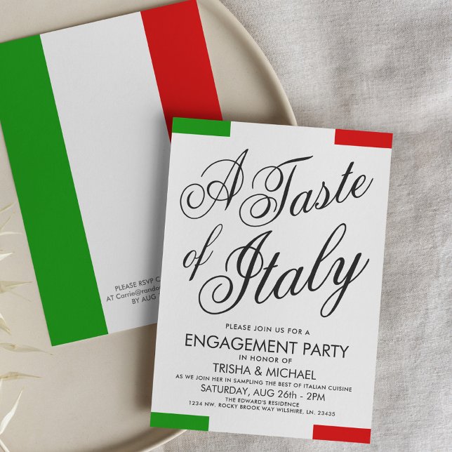 Dîner Italien À Thème | Invitation de la partie d' (Créateur téléchargé)