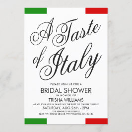 Dîner Italien À Thème | Invitation Fête des mariée