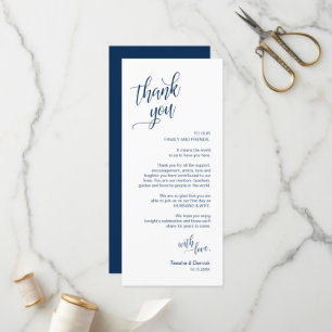 Dîner Mariage, Cadre Remerciements Cartes