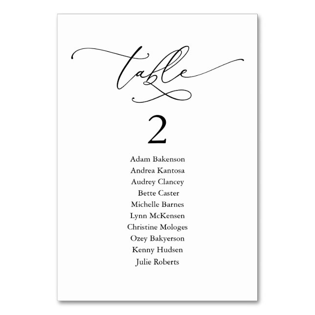 Dîner mariage, carte de places modernes et (Par défaut)
