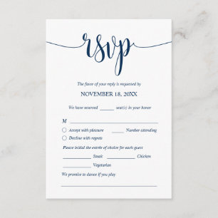 Dîner Mariage moderne Invitations RSVP Cartes join