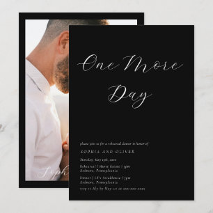 Dîner minimaliste manuscrit Invitation