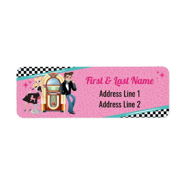 Diner Retro Jukebox Geburtstagsparty Sock Hop (Vorne)