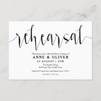 Dîner Rustique Mariage Invitations