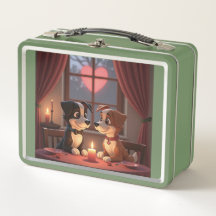 Dîner Saint Valentin 4 2 Lunchbox en métal
