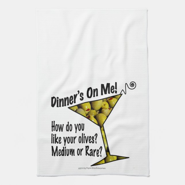 Diner SERVIETTES DE BAR ! Des olives ? Moyen ou ra (Vertical)