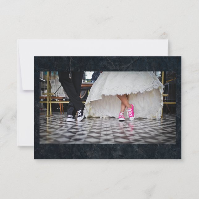 Diner style mariage couple RSVP (Devant)