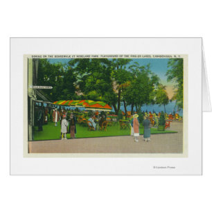 Diner sur la promenade à la scène de parc de