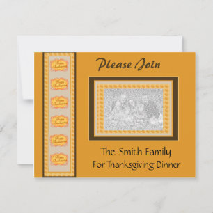 Dîner Thanksgiving - Invitation photo