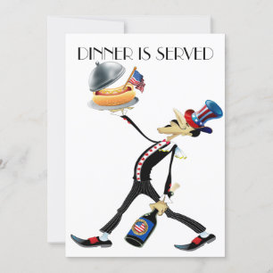 Dîner unique / Rencontre Version 3 Invitation