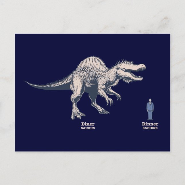 Diner v. Dinner Postkarte (Vorderseite)