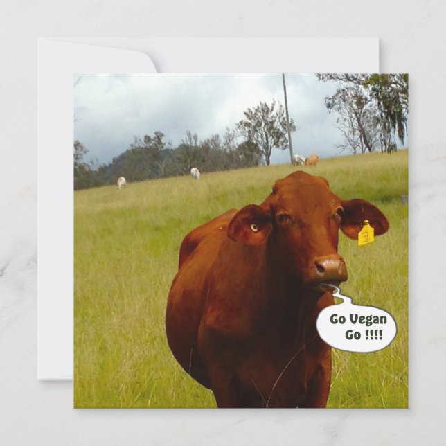 Dîner Vegan invitation (Devant)