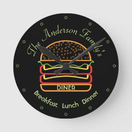 Diner Wall-Uhr Runde Wanduhr