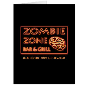 Dîner Zombie Menu Drôle Halloween Props