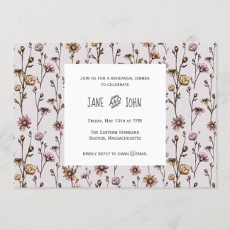 Dîners de répétition Dîner d'Encre Levé Invitation