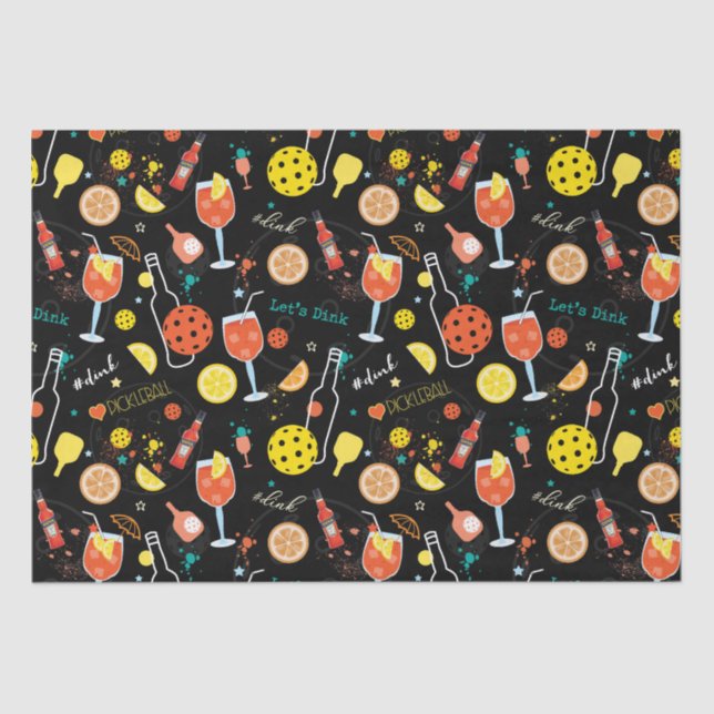 Diners und 🍾 🥂 Drinks - Pickleball  Seidenpapier (Vorderseite)