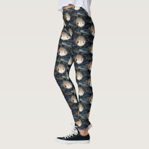 Dines auf Clam am Strand vergeuden Leggings