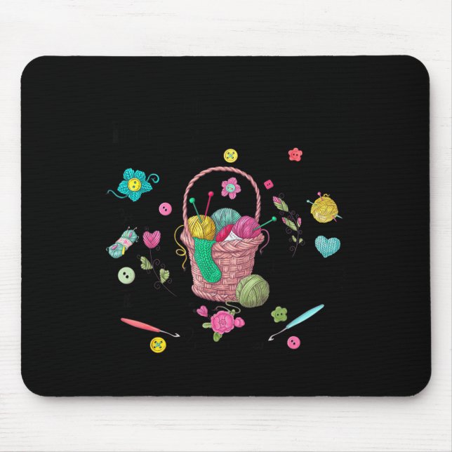 Ding, das ich in meiner Freizeit mache, Häkeln Lus Mousepad (Vorne)