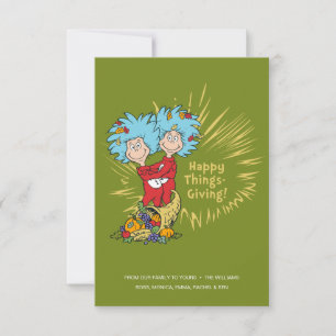 Ding Eins Ding Zwei Happy Things-Giving! Karte