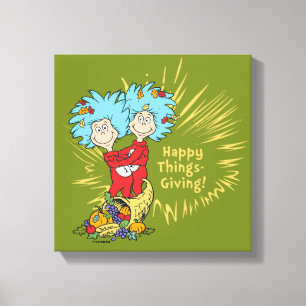Ding Eins Ding Zwei Happy Things-Giving! Leinwanddruck